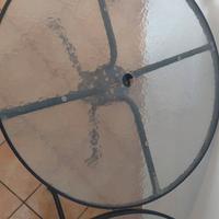Tavoli Vetro Metallo da giardino