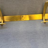 Appendiabiti ottone anni ‘60 (3 posti, 1 mancante)
