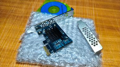 Scheda Espansione PCIe a 2 Porte SATA 3 (6Gbps)