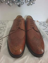 Scarpe marroni pelle italiane nuove Fiorentini