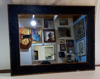 Specchiera grande da parete in legno