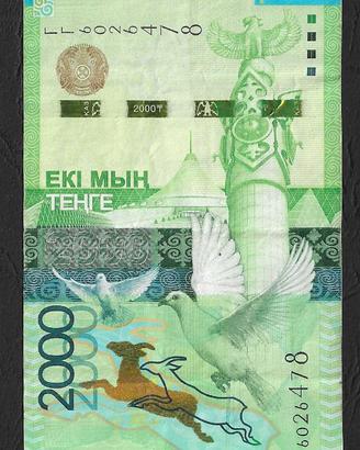 Kazakistan - banconota circolata da 2000 Tenge 