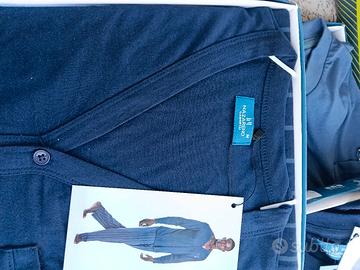 Pigiama Uomo Aperto Cotone 100%, colore Blu M.