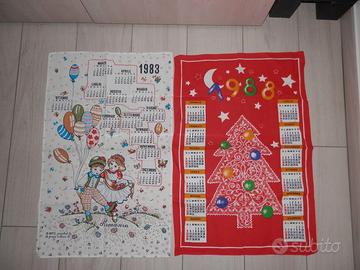 calendari in stoffa anni vari