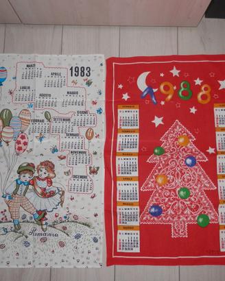 calendari in stoffa anni vari