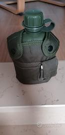 borraccia + porta borraccia softair con attacchi c