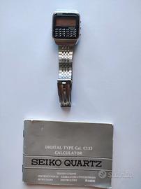 Orologio SEIKO QUARZ digital type C153-5007 nero