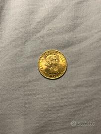 Sterlina d’oro Elisabetta II 1966