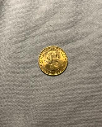 Sterlina d’oro Elisabetta II 1966