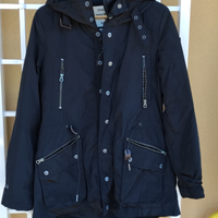 Parka nero, imbottito, Marina Militare, taglia M
