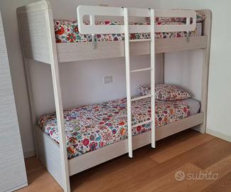 Letto a castello con materassi
