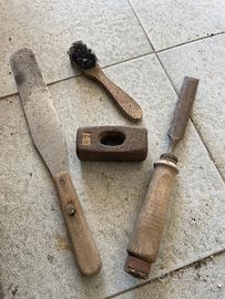 Utensili antichi calzolaio primi anni 900