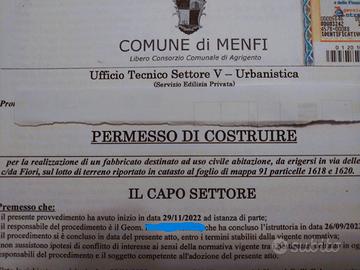 LOTTO con Permesso costruire lido fiori 200 m mare