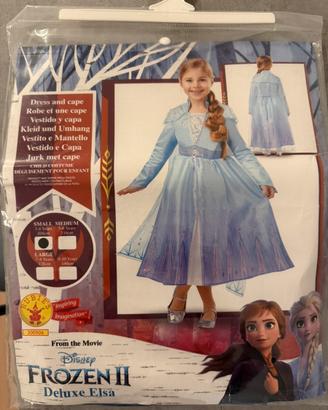 Vestito carnevale Elsa frozen mis 3/4 anni 104 cm