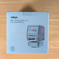 Dock / hub per Mac e PC con display e design retrò