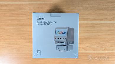 Dock / hub per Mac e PC con display e design retrò