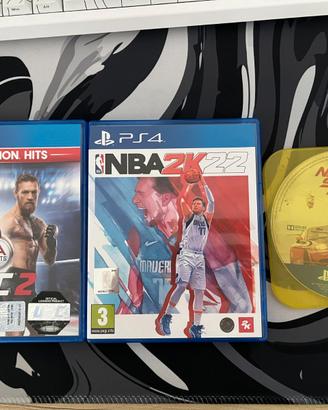 Lotto 3 Giochi PS4: NBA 2K22, UFC 2, NFS Payback