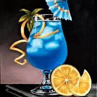 Quadro Cocktail Laguna Blu