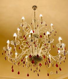 Lampadario classico in cristallo
