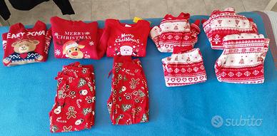 pigiami di natale vestiti di natale bimbo anni 5 6