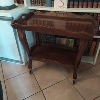 carrello porta vivande in legno 