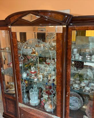 Cristalliera e tavolo con 6 sedie FdlMade in italy