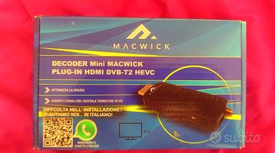 Decoder Digitale Terrestre MiniMACWICK DVB-T2 HEVC