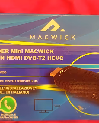 Decoder Digitale Terrestre MiniMACWICK DVB-T2 HEVC