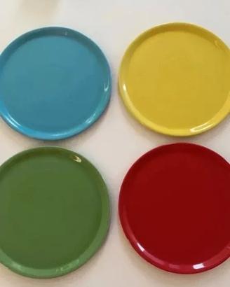 4 maxi piatti in ceramica