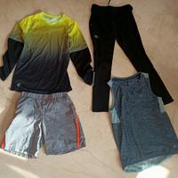 kit corsa running maglietta pantaloni