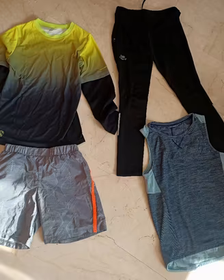 kit corsa running maglietta pantaloni