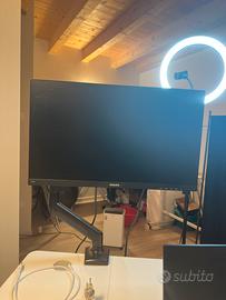 Monitor Philips pc 24” full hd con supporto nuovo