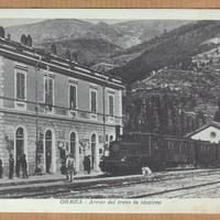 Ormea Stazione con treno Cuneo Piemonte (c21)