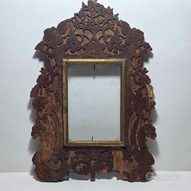 Antica Cornice Eclettica Fine 800  Primi 900 Legno