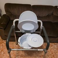 Sedia doccia e wc per anziani invalidi