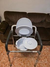 Sedia doccia e wc per anziani invalidi