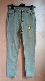 Jeans verde chiaro