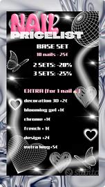 Unghie finte riutilizzabili fatte a mano