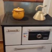Cucina a legna con Forno PIANO IN GHISA 3 Colori 