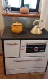 Cucina a legna con Forno PIANO IN GHISA 3 Colori 