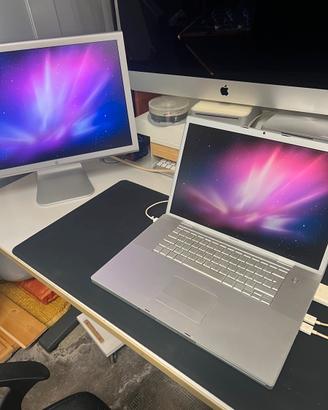 MacBook Pro 17” e Cinema Display 23”