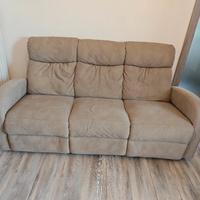 divano 3 posti reclinabile 