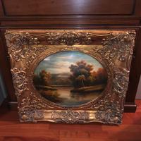 Dipinto Quadro con cornice d’orata stile barocco