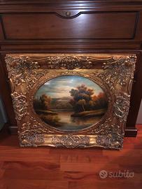 Dipinto Quadro con cornice d’orata stile barocco