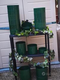 set di vasi fioriere forma tamburelle ideali come 