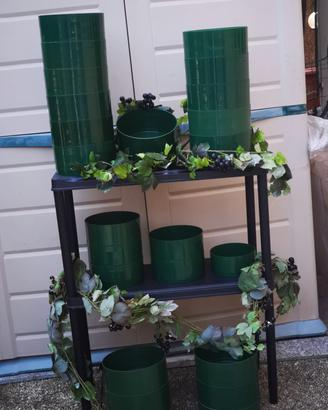 set di vasi fioriere forma tamburelle ideali come 