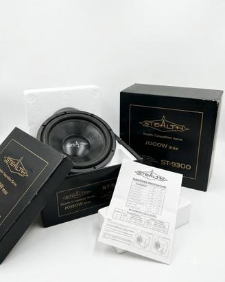 2x Subwoofer Stealth ST-9300 12" 1000W