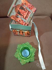 porta candele in resina 