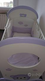 Lettino Azur maxi oblò dondolo orsetto