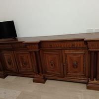 Madia in legno massello stile rinascimentale